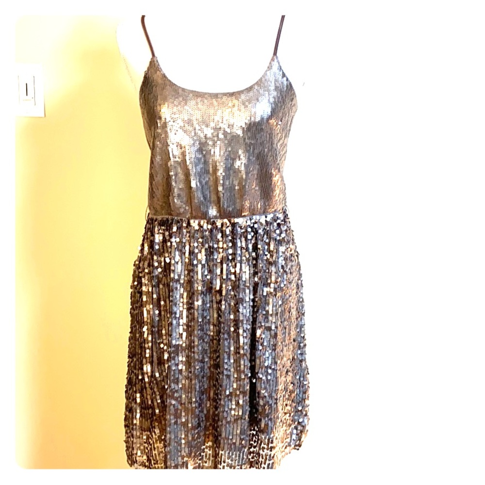 Gold Sequin Dress